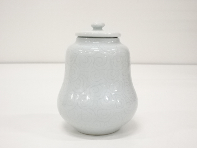 道具 ] - 道具 申相浩造 白磁茶入（替蓋付）（共箱）□z | ネット